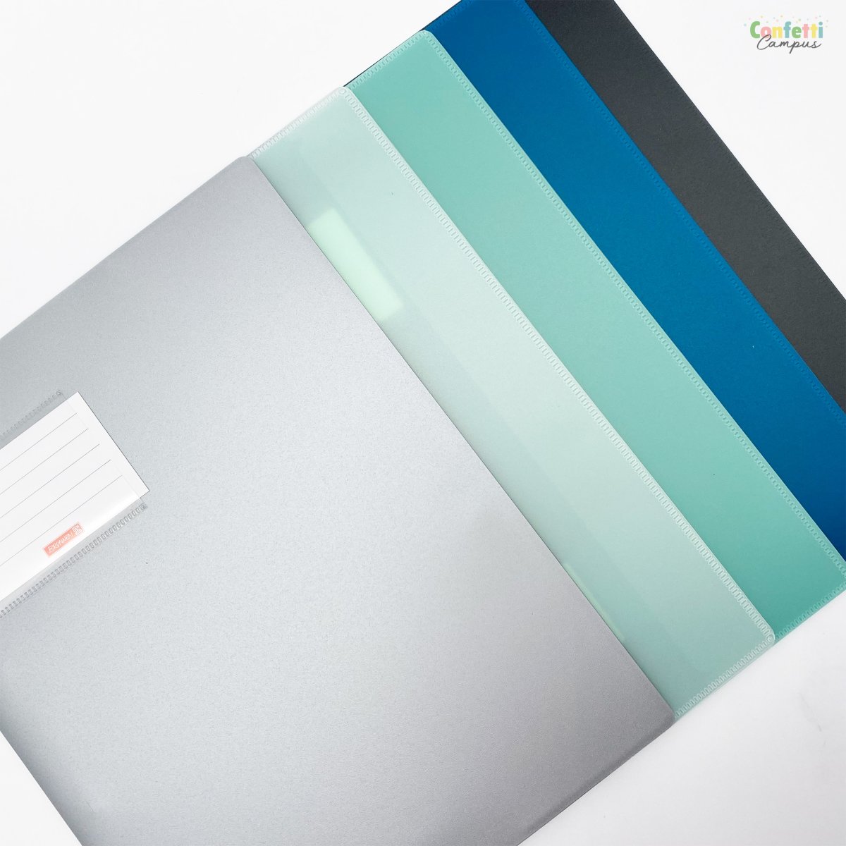 BRUNNEN FACT! Chemise à lamelle A4 en plastique Gris – Image 4