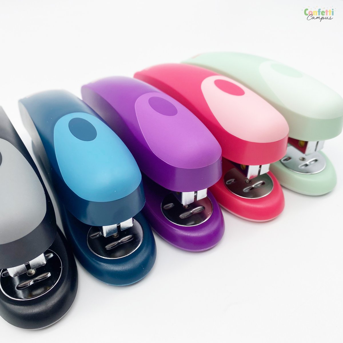 BRUNNEN Colour Code Agrafeuse de bureau 20 feuilles Bleu Denim – Image 7