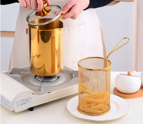 Friteuse Acier Inoxydable Épais Couvercle – Image 2