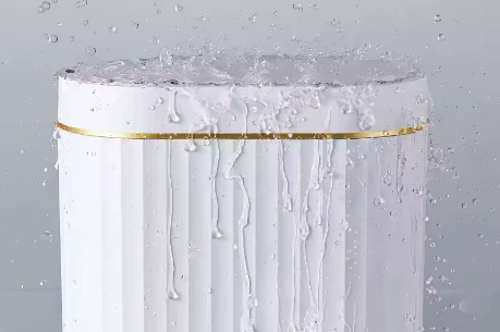 Poubelle 79L Inox Automatique Rayé