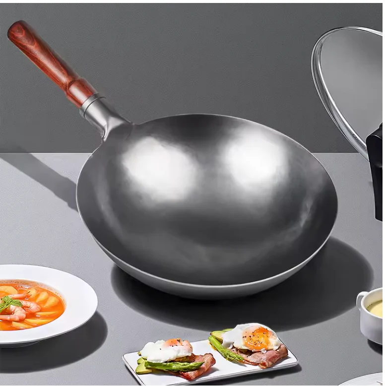 Wok manche en bois – Image 2