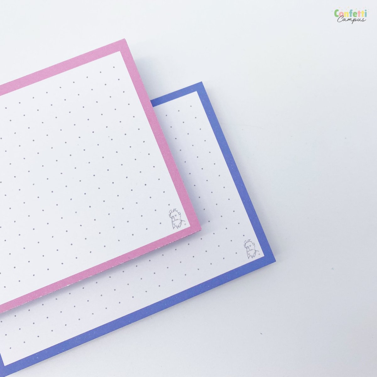 50 Flashcards Leitner A7 à points bicolores Rose vs Bleu – Image 6