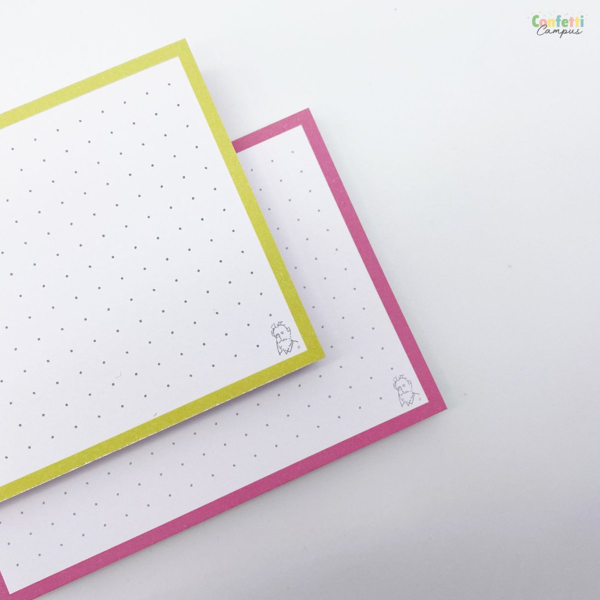 50 Flashcards Leitner A7 à points bicolores Jaune vs Rose – Image 6