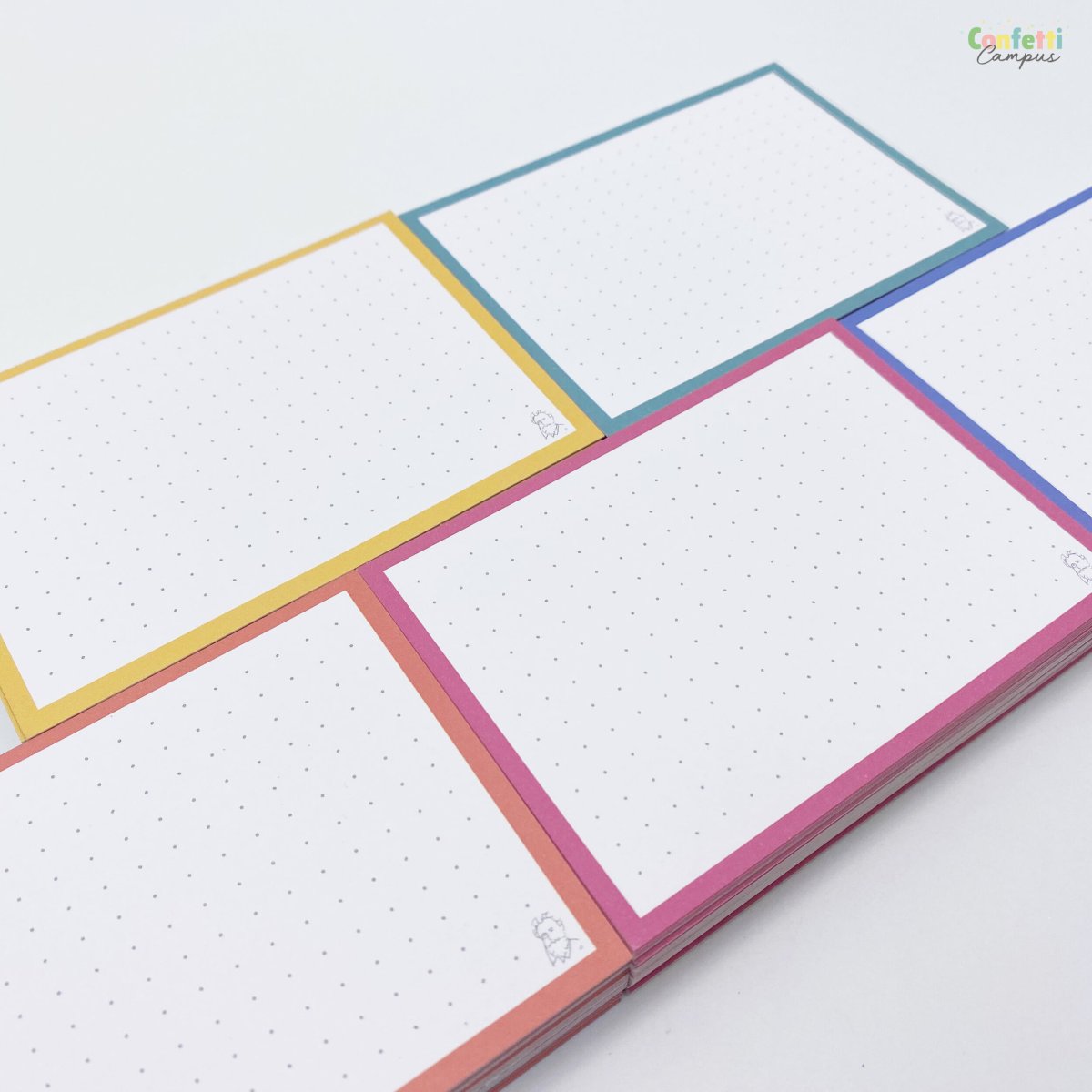 50 Flashcards Leitner A7 à points bicolores Jaune vs Rose – Image 9