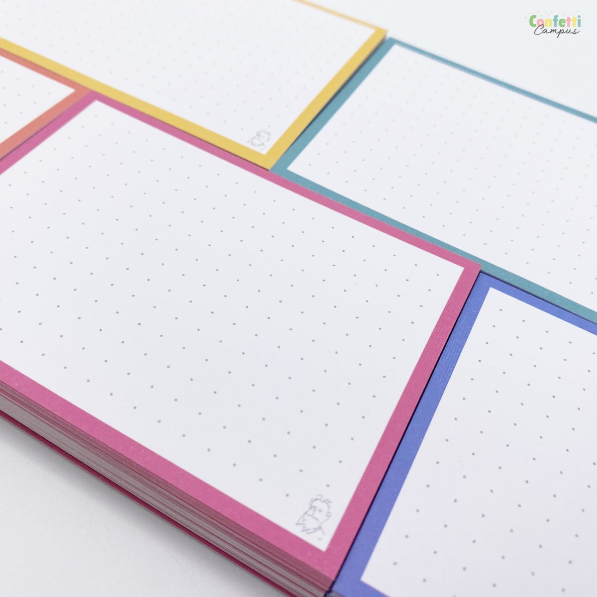 50 Flashcards Leitner A7 à points bicolores Rose vs Bleu – Image 8