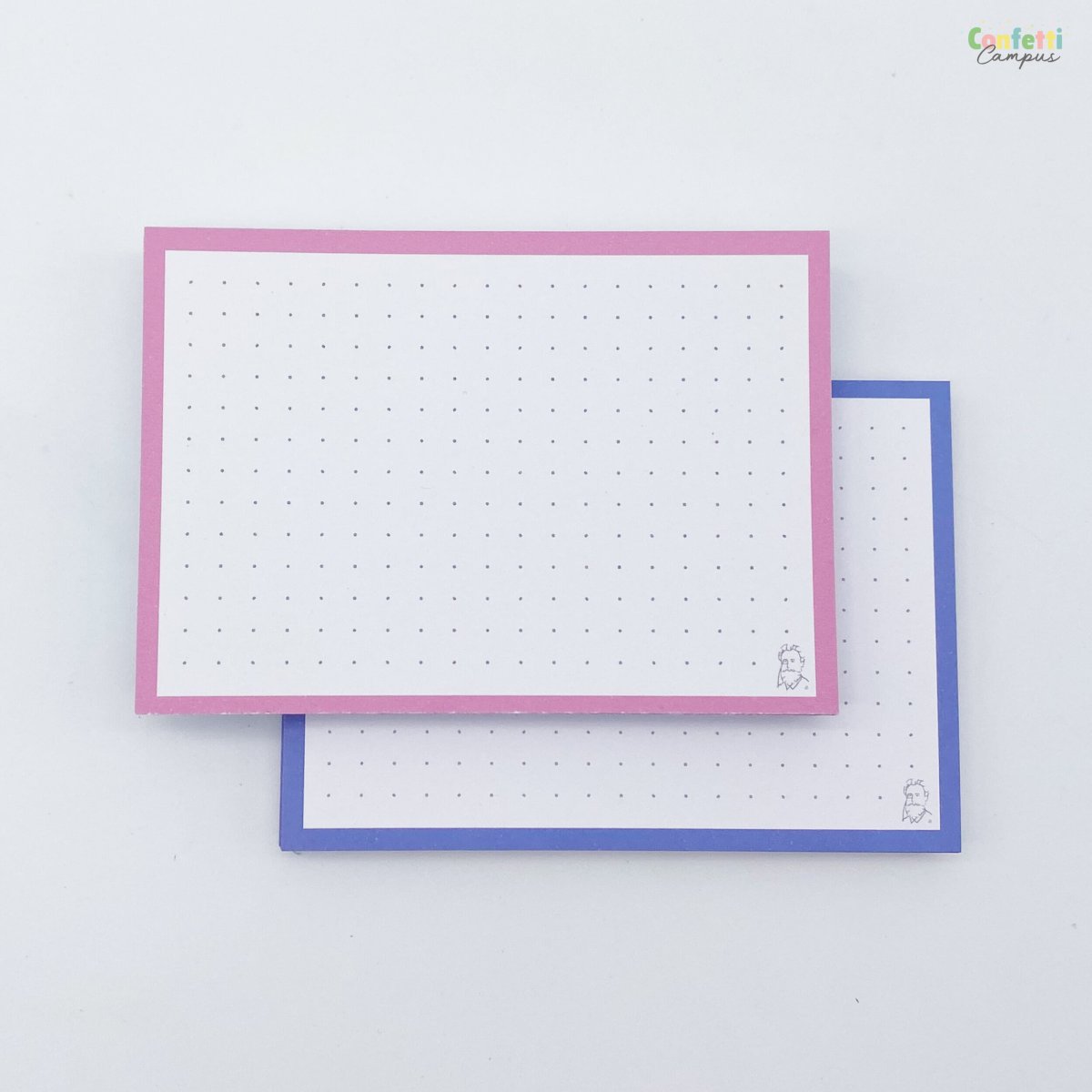 50 Flashcards Leitner A7 à points bicolores Rose vs Bleu – Image 7