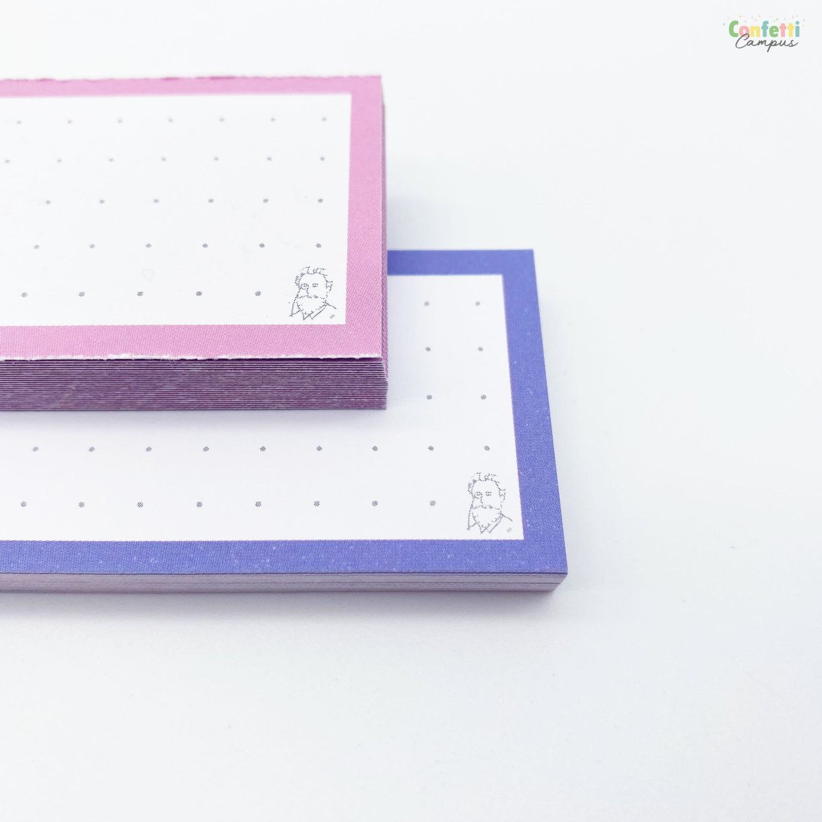 50 Flashcards Leitner Vocabulaire à points bicolores Rose vs Bleu – Image 4