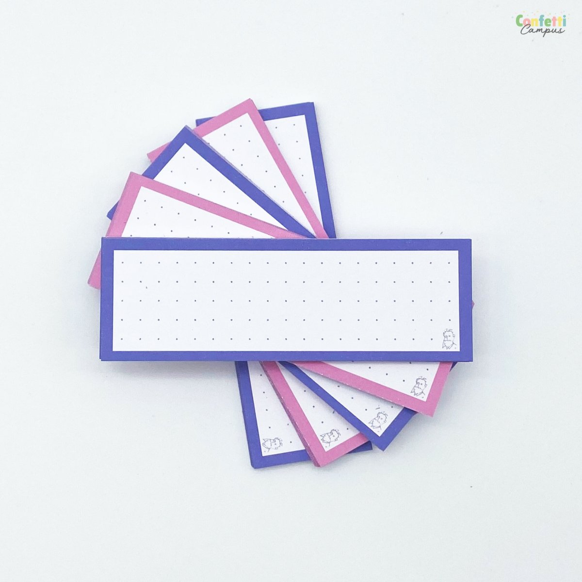 50 Flashcards Leitner Vocabulaire à points bicolores Rose vs Bleu – Image 3