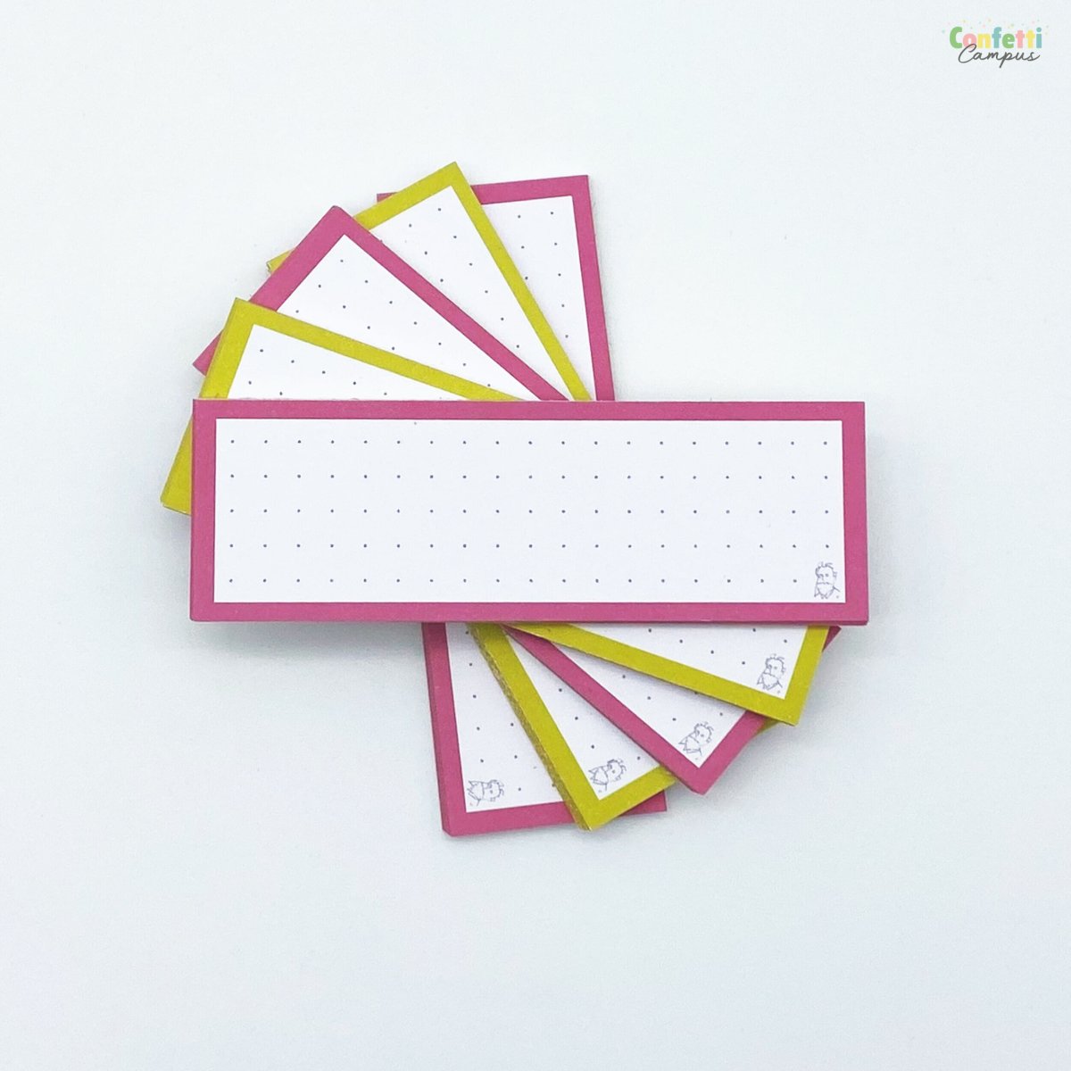 50 Flashcards Leitner Vocabulaire à points bicolores Jaune vs Rose – Image 3