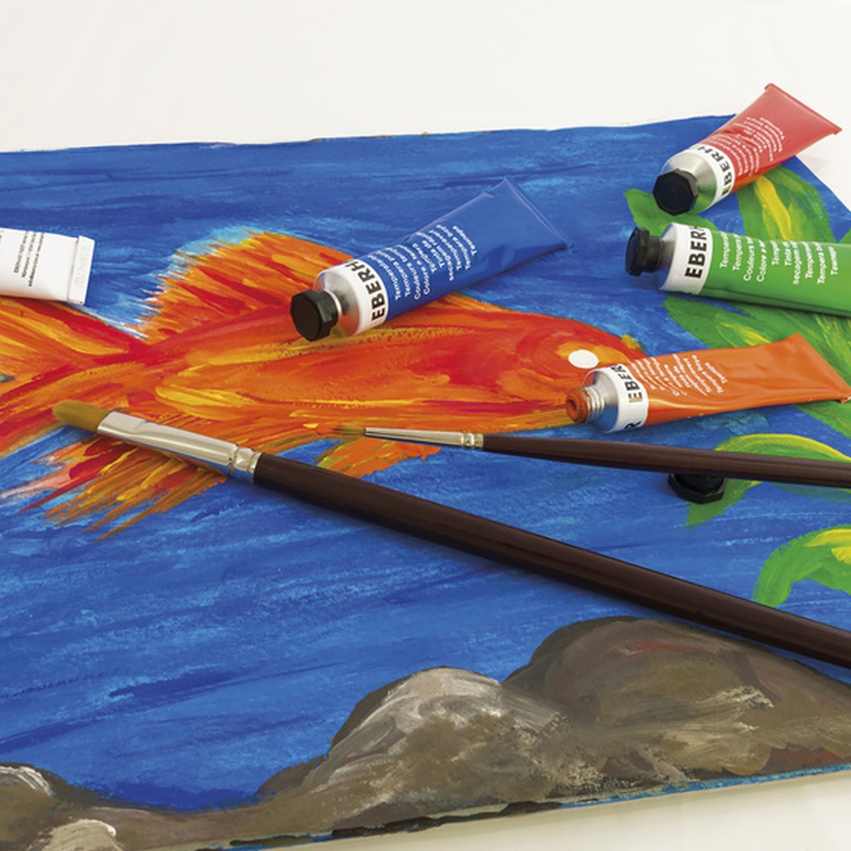 Eberhard Faber Etui de 6 tubes de peinture scolaire Tempera 18ml – Image 5