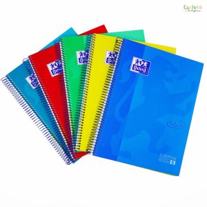 Lot de 5 Cahiers OXFORD TOUCH EUROPEAN BOOK5 A4+ à spirale 160P