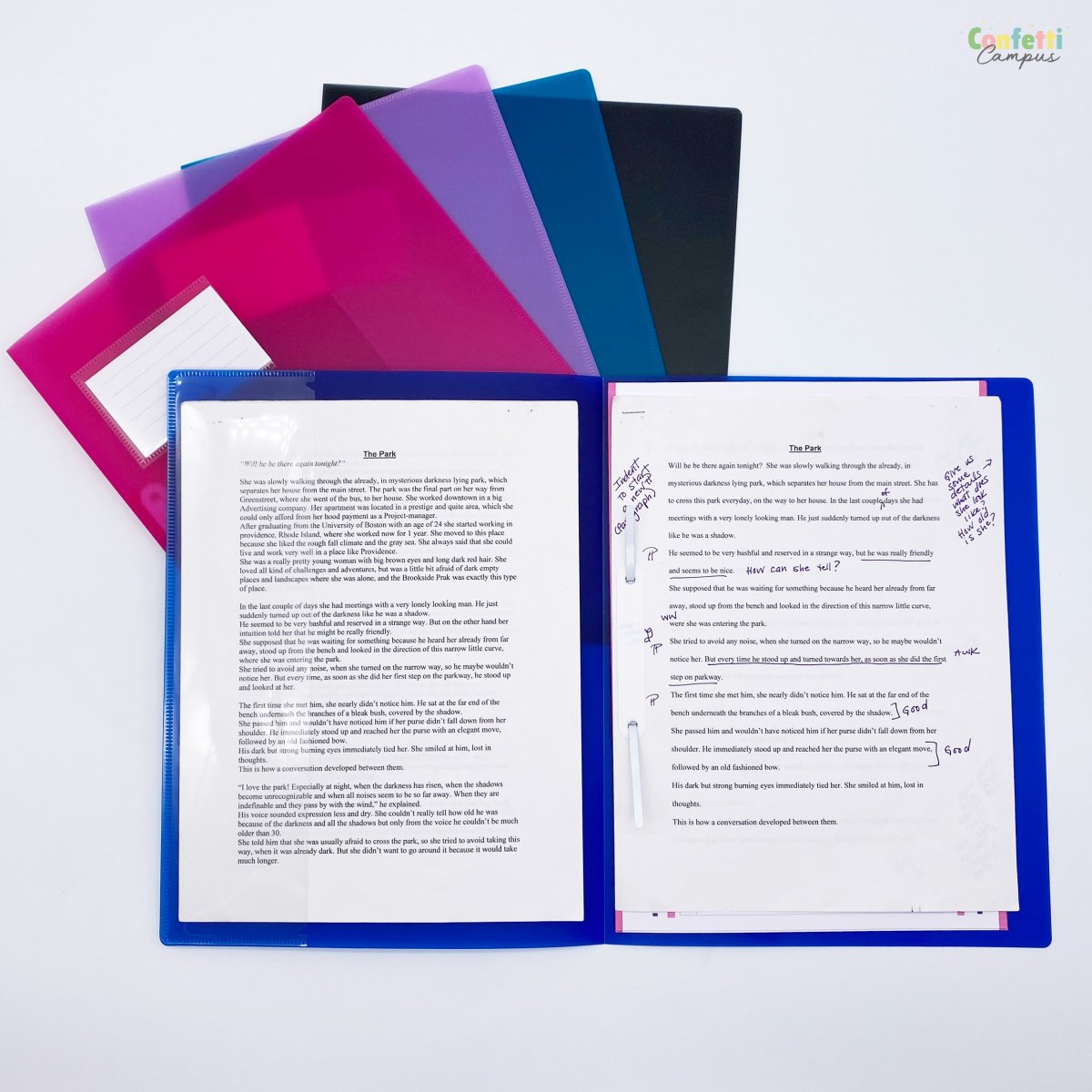 BRUNNEN FACT! Chemise à lamelle A4 en plastique Lilas – Image 9