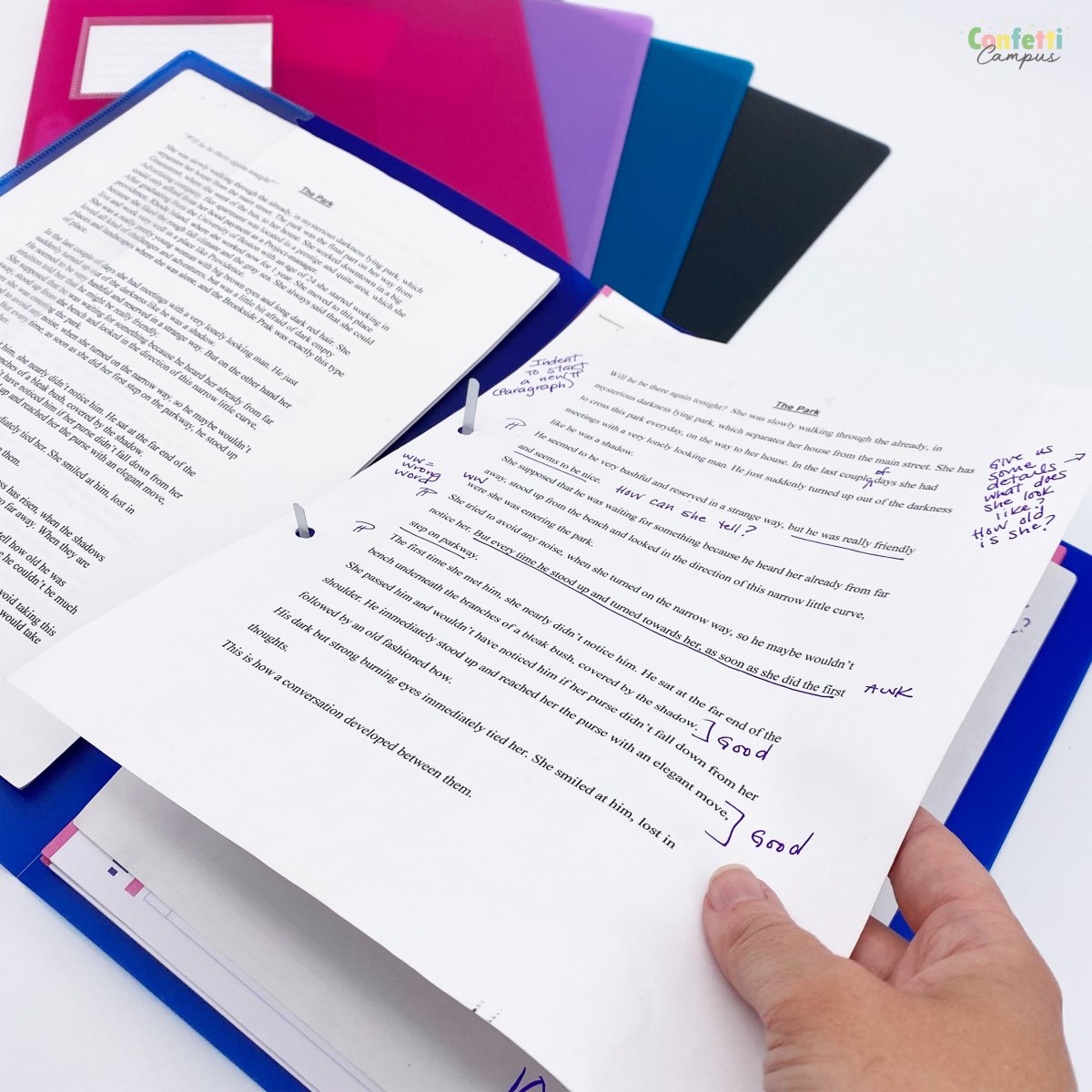 BRUNNEN FACT! Chemise à lamelle A4 en plastique Violet – Image 5