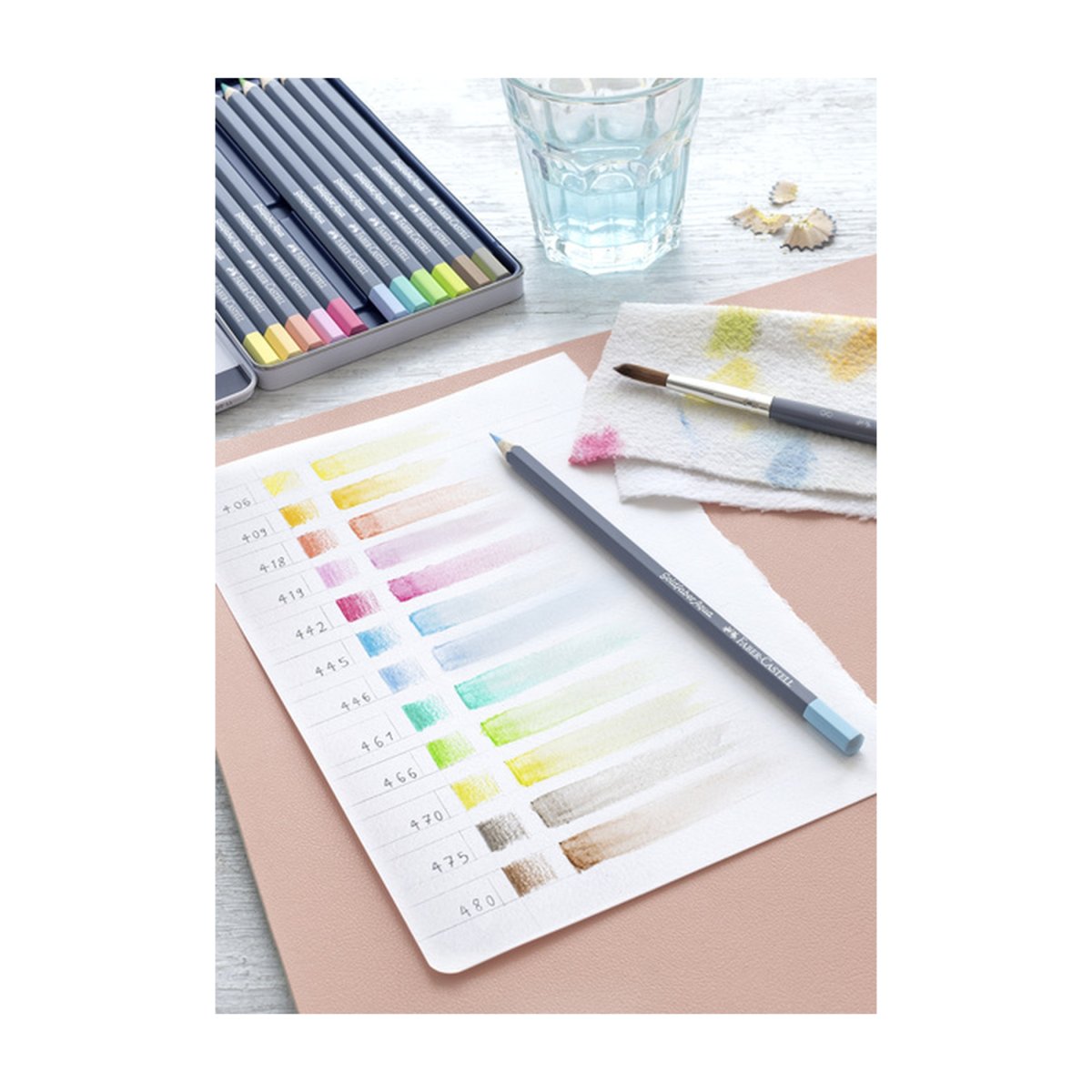 FABER CASTELL Goldfaber Aqua Crayons de couleur aquarellables x24 intenses + 12 pastel – Image 8