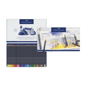 FABER CASTELL Goldfaber Crayons de couleur Etui métal x36