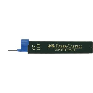 FABER CASTELL Lot de 12 mines graphite HB 0,7mm pour porte-mines