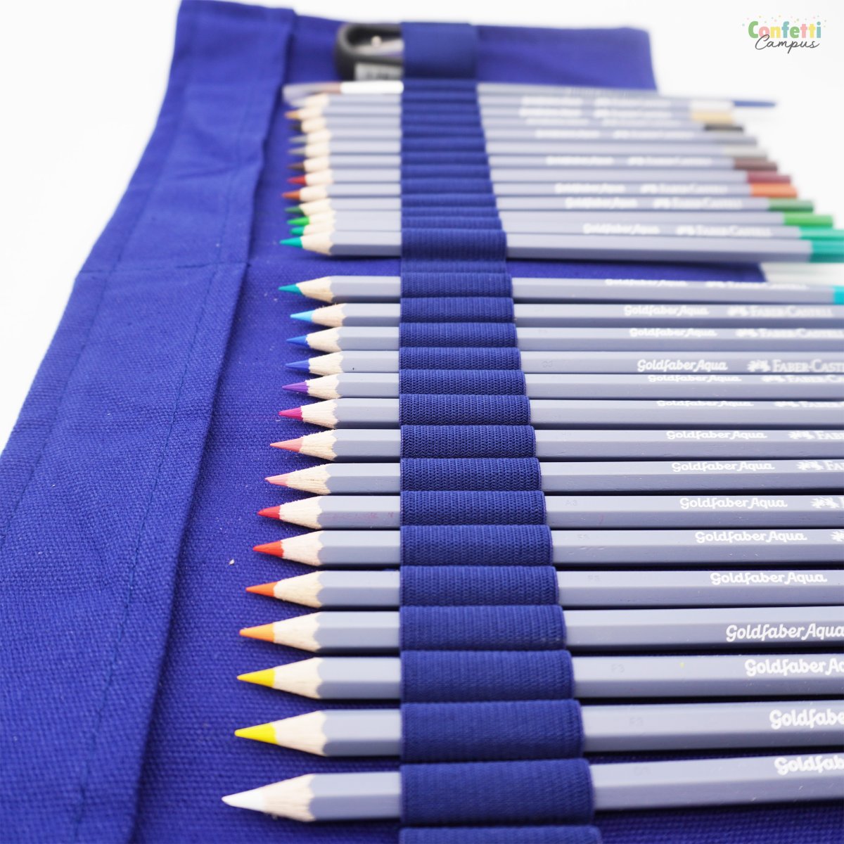 FABER CASTELL Goldfaber Aqua Crayons de couleur aquarellables Trousse enroulable x27 – Image 7