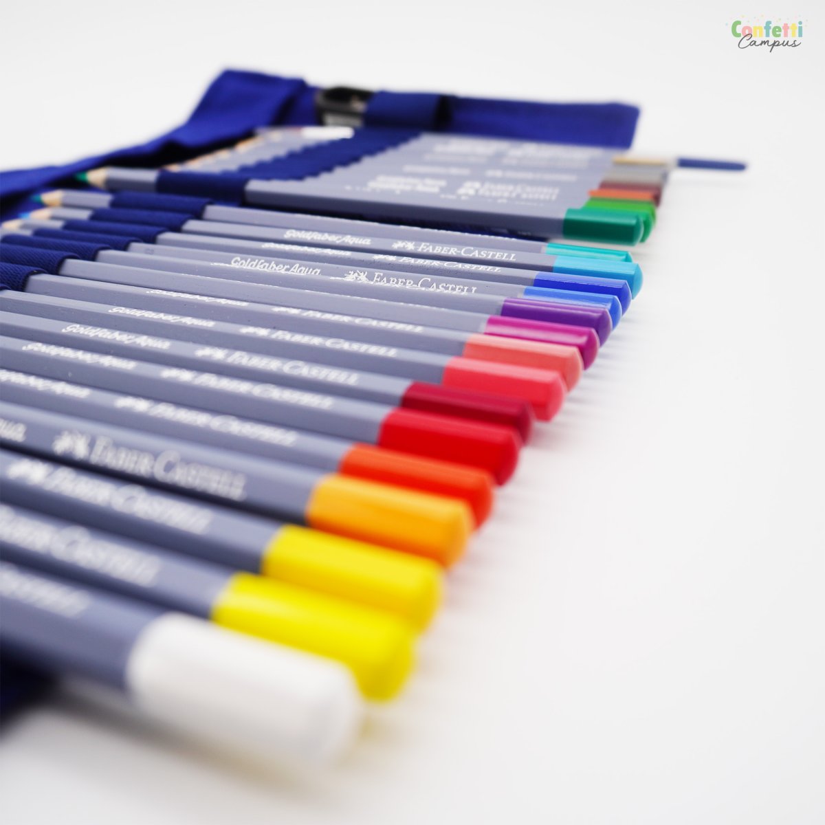 FABER CASTELL Goldfaber Aqua Crayons de couleur aquarellables Trousse enroulable x27 – Image 6