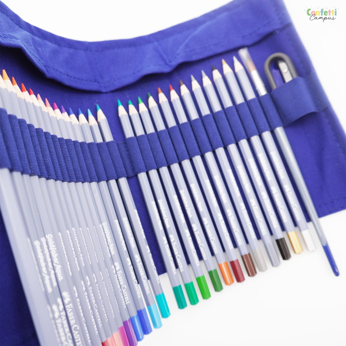 FABER CASTELL Goldfaber Aqua Crayons de couleur aquarellables Trousse enroulable x27 – Image 5