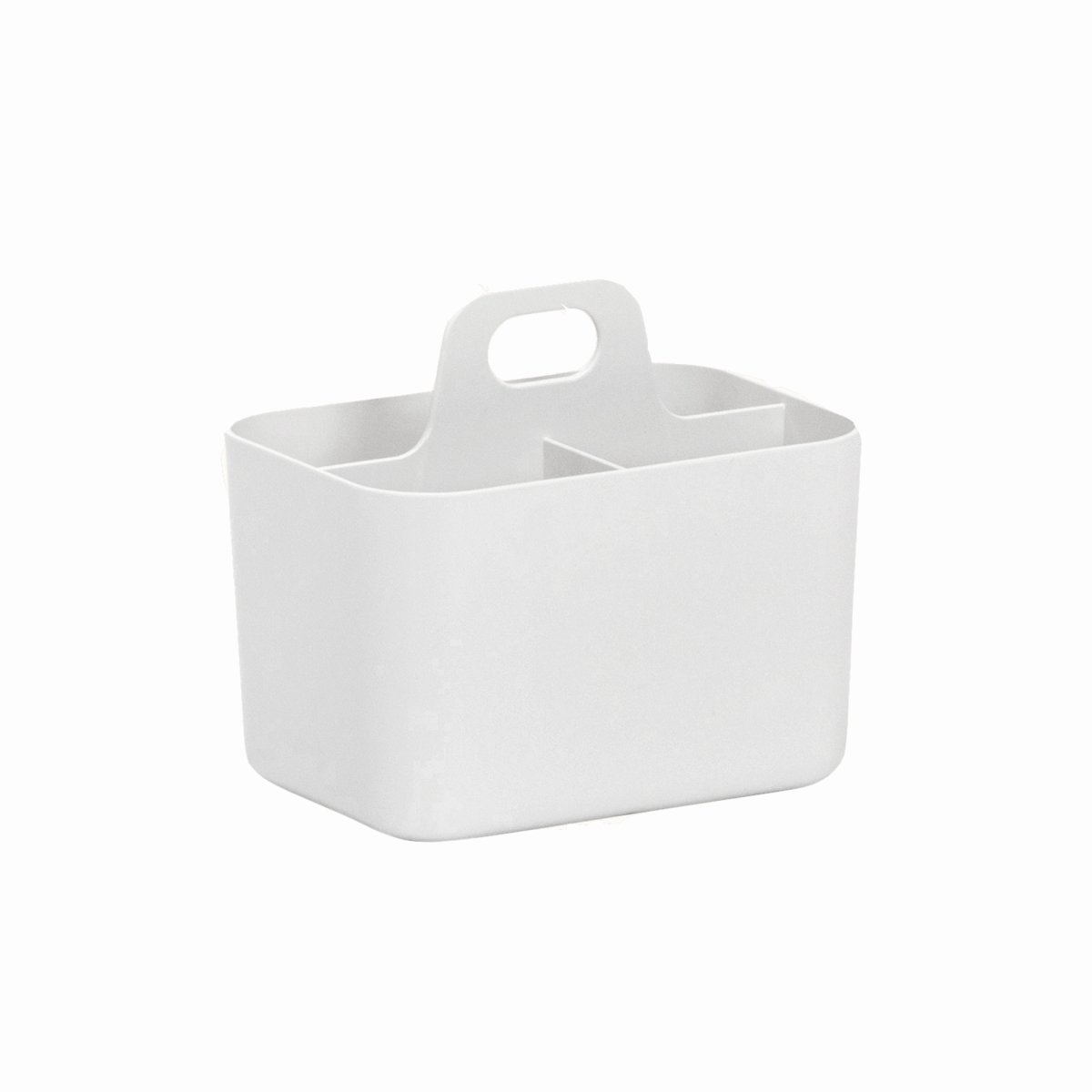FORMA Organiseur de bureau porte-stylos 3 compartiments 15x11x13,5cm blanc – Image 2