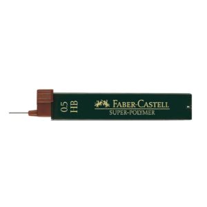 FABER CASTELL Lot de 12 mines graphite HB 0,5mm pour porte-mines