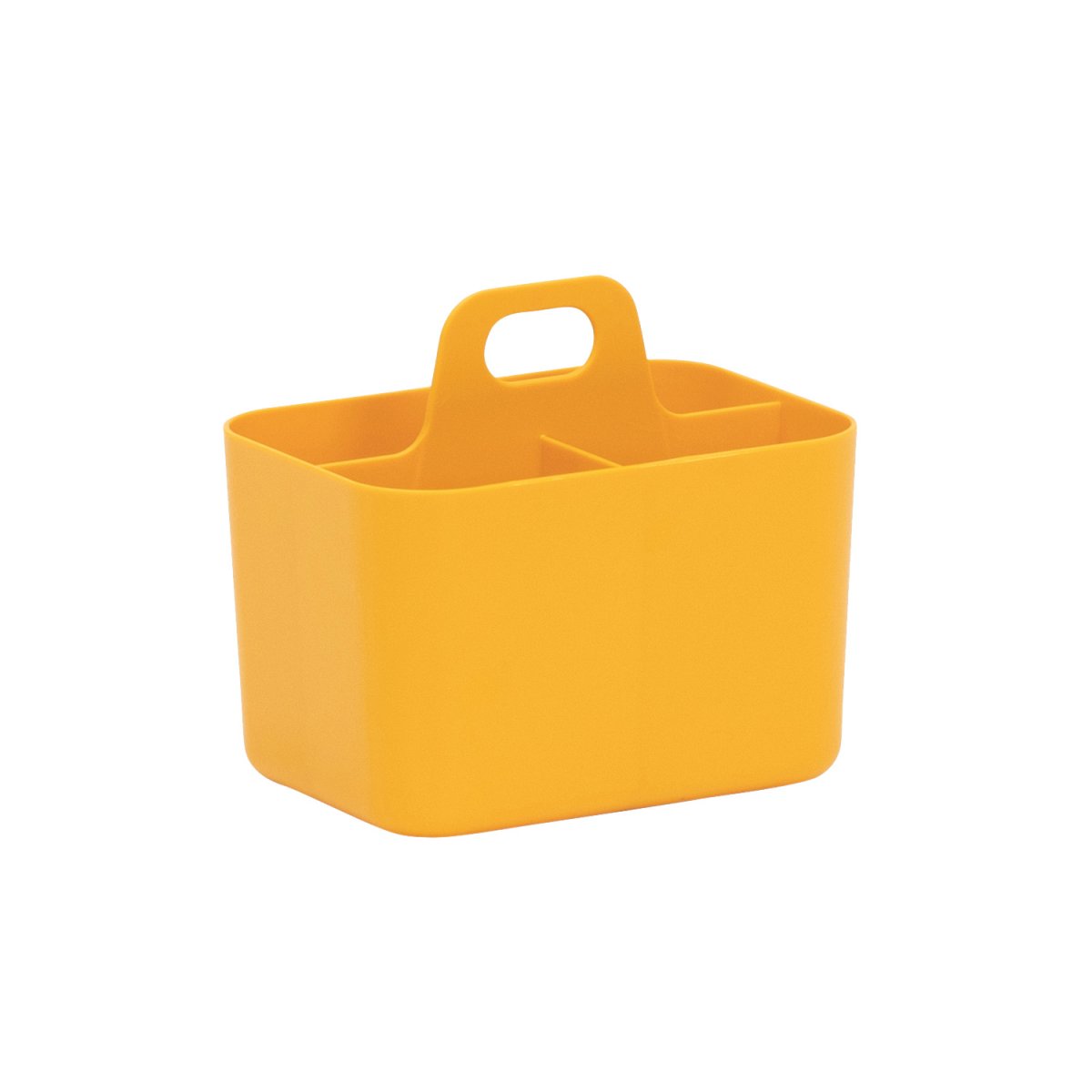 FORMA Organiseur de bureau porte-stylos 3 compartiments 15x11x13,5cm orange curcuma