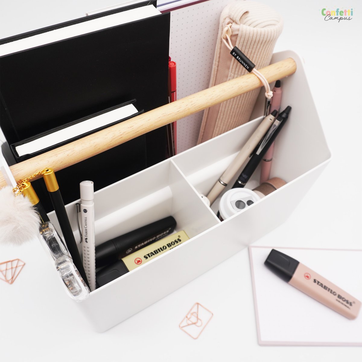 FORMA Boîte à outils de bureau LIZ 28x17x19 blanche – Image 5