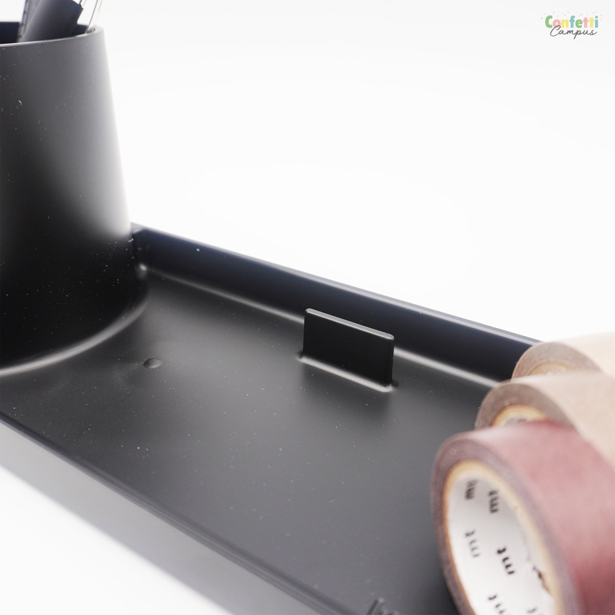 FORMA Organiseur de bureau avec porte-stylos et support smartphone Noir – Image 5