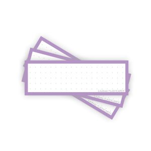 50 Flashcards Leitner Vocabulaire à points cadre pastel violet