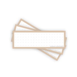 50 Flashcards Leitner Vocabulaire à points cadre beige sable