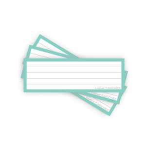 50 Flashcards Leitner Vocabulaire lignées cadre pastel vert