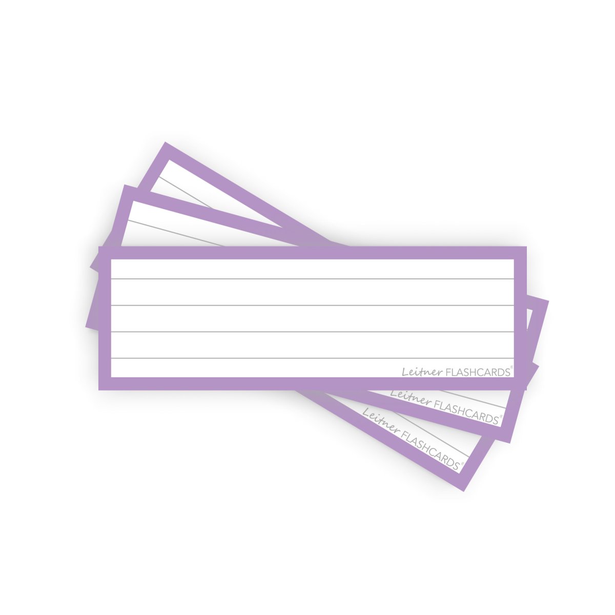 50 Flashcards Leitner Vocabulaire lignées cadre pastel violet