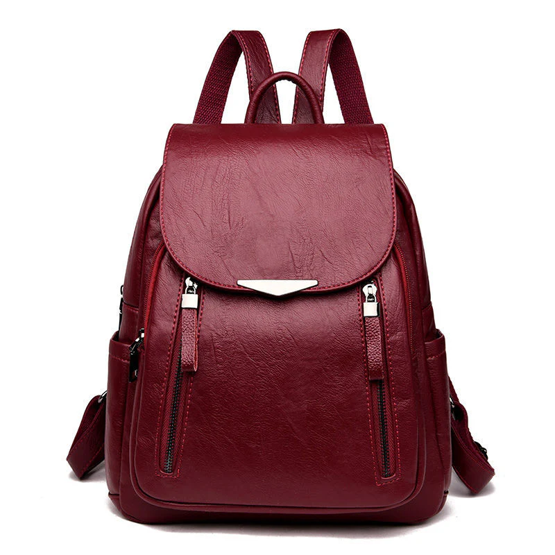 Sac à dos cuir femme tendance – Image 6
