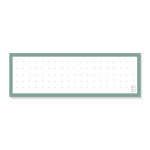 50 Flashcards Leitner Vocabulaire à points cadre vert sauge