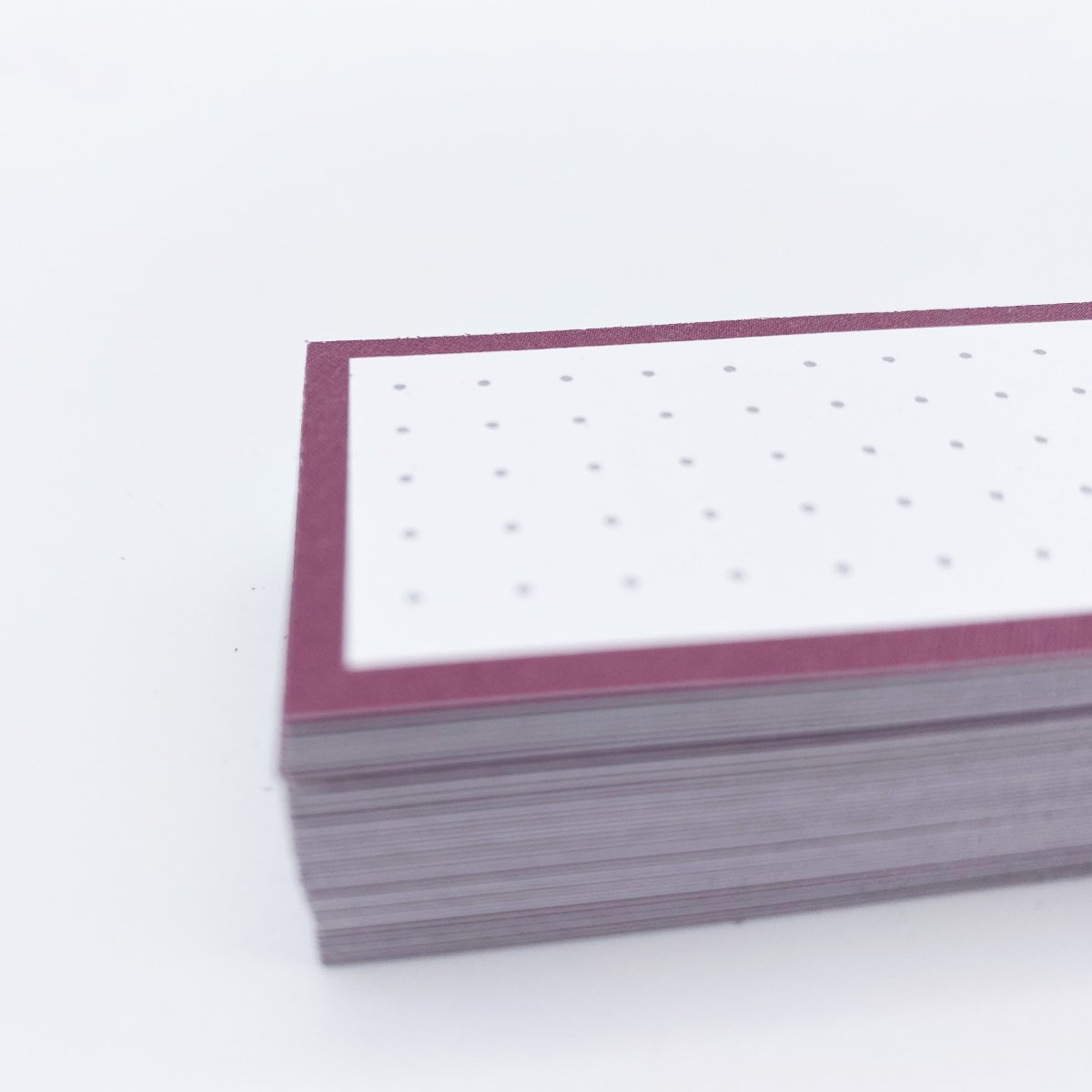 50 Flashcards Leitner Vocabulaire à points cadre rouge vigne – Image 4