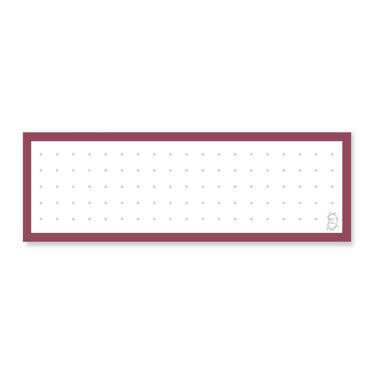 50 Flashcards Leitner Vocabulaire à points cadre rouge vigne