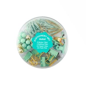 ITOTAL Kit d&rsquo;organisation Monocolor 80 pieces Fraîcheur mentholée