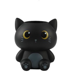 ITOTAL Pot à crayons Chat noir Cachou