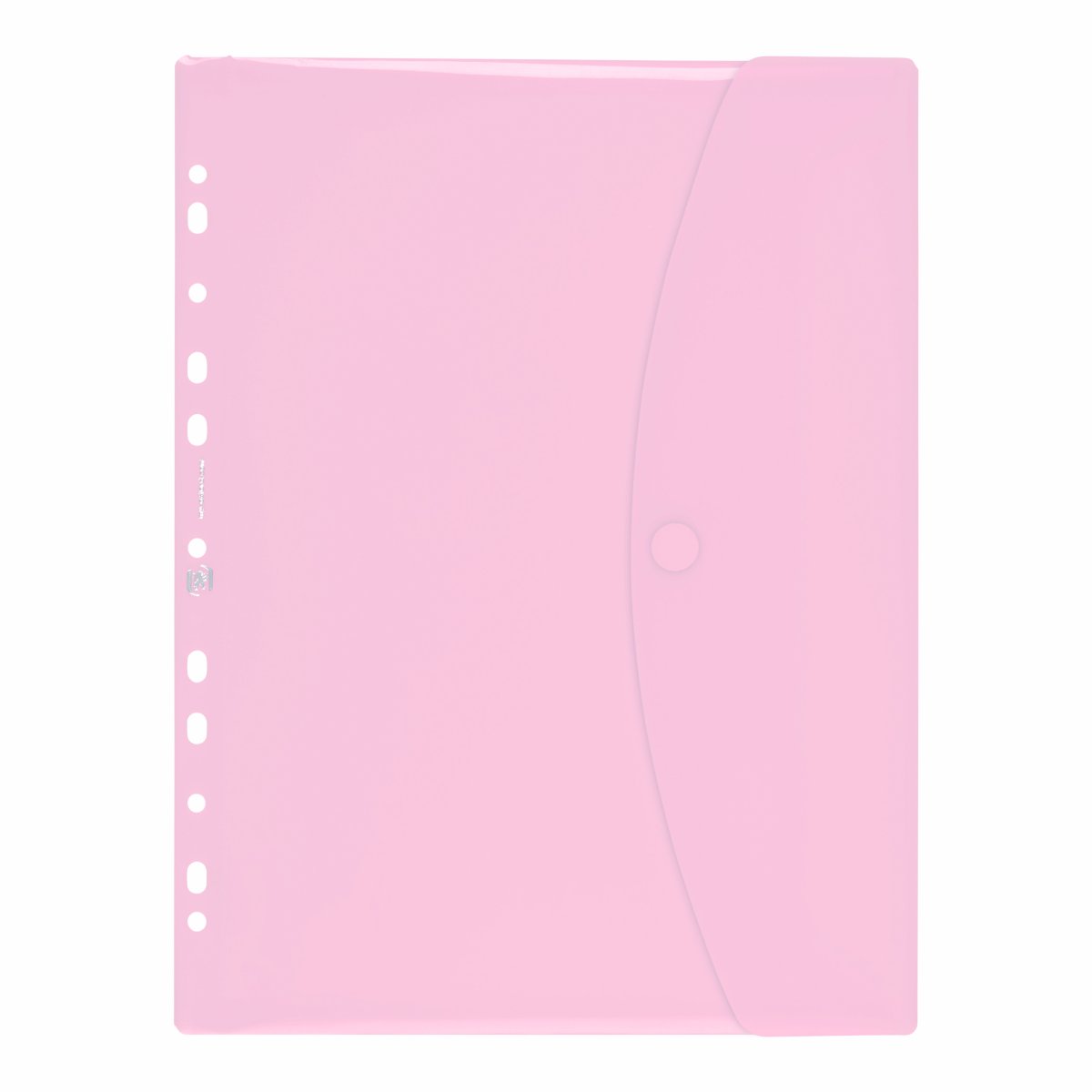 OXFORD Pochette perforée à soufflet A4 Rose pastel