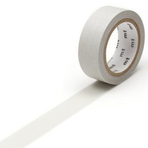 Ruban MT Masking tape 7m x 15mm uni pastel gris perle