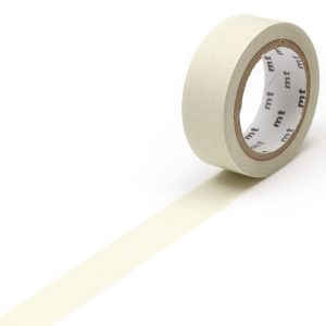 Ruban MT Masking tape 7m x 15mm uni pastel Ivoire
