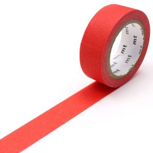 Ruban MT Masking tape 7m x 15mm uni mat rouge
