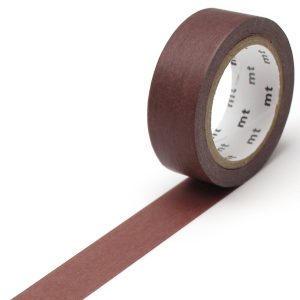 Ruban MT Masking tape 7m x 15mm uni mat rouge foncé