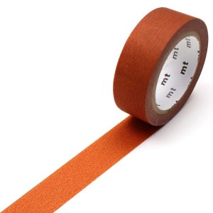 Ruban MT Masking tape 7m x 15mm uni mat Orange foncé