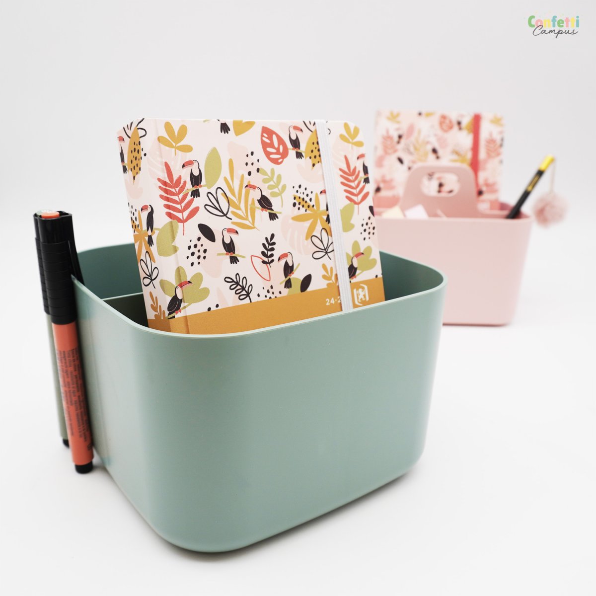 OXFORD Agenda scolaire journalier 12×18 2025-2026 Les motifs de Camille Ocre – Image 5