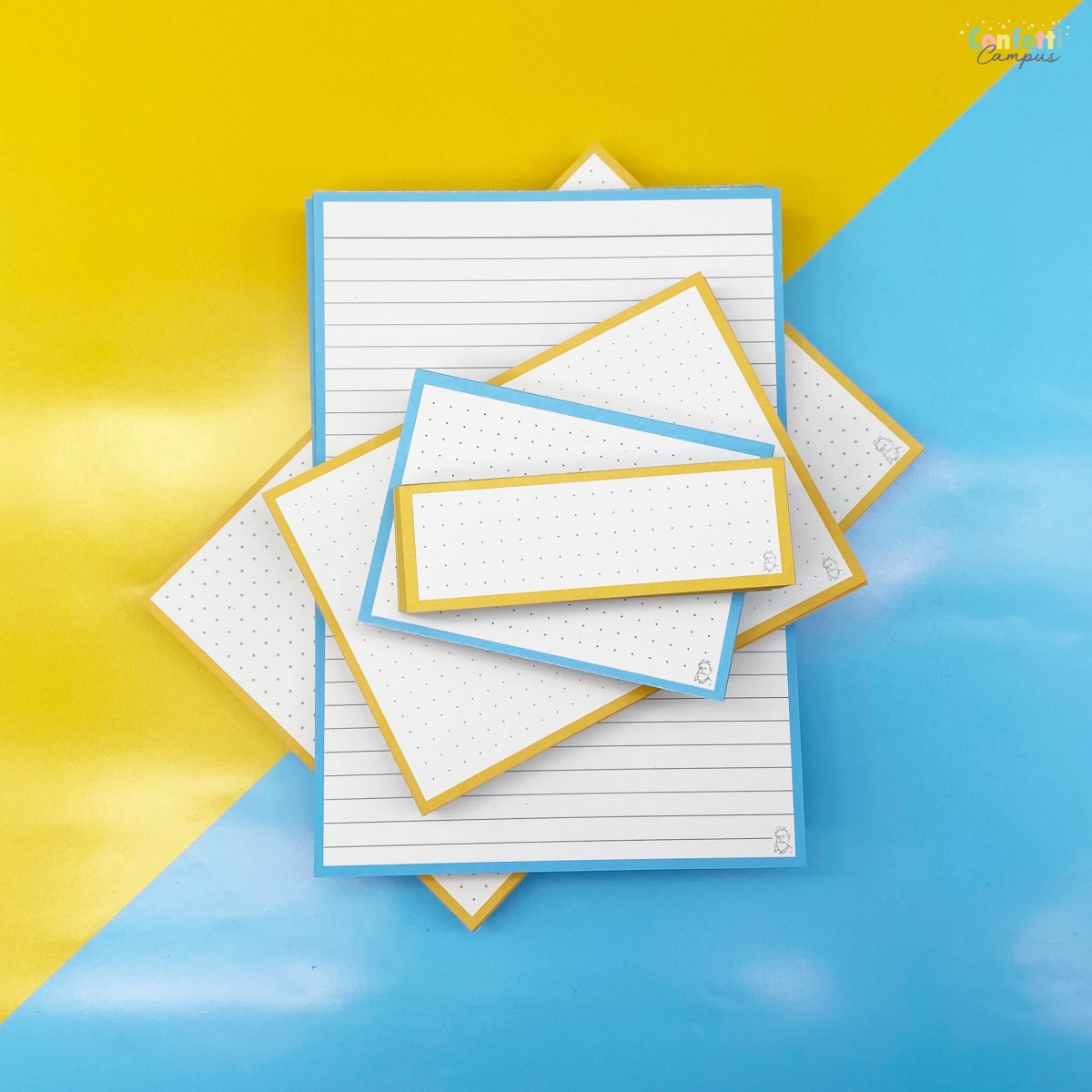 50 Flashcards Leitner Vocabulaire à points bicolores Bleu vs Jaune – Image 7