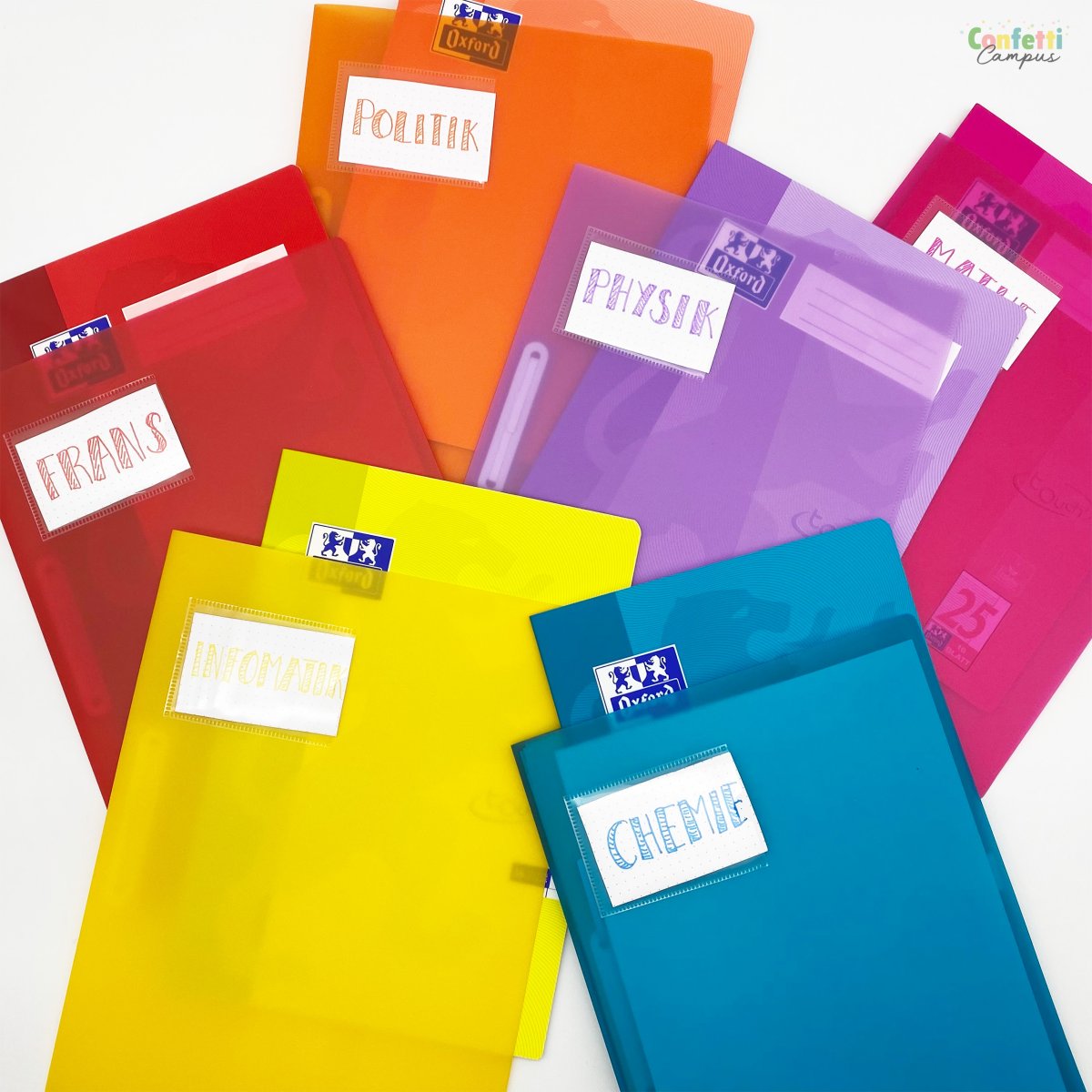 BRUNNEN FACT! Chemise à lamelle A4 en plastique Jaune – Image 6