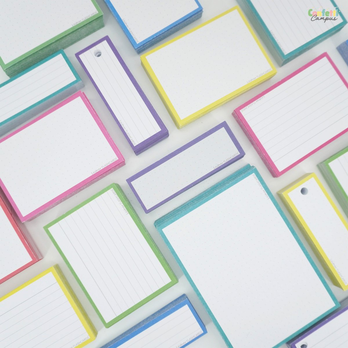 50 Flashcards Leitner Vocabulaire à points cadre ultraviolet – Image 3