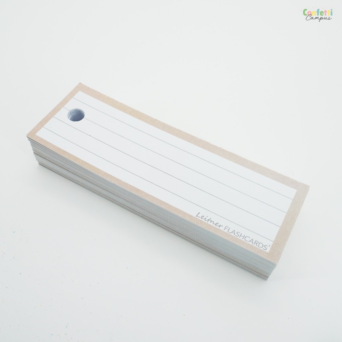 50 Flashcards Leitner Vocabulaire lignées cadre beige sable – Image 6