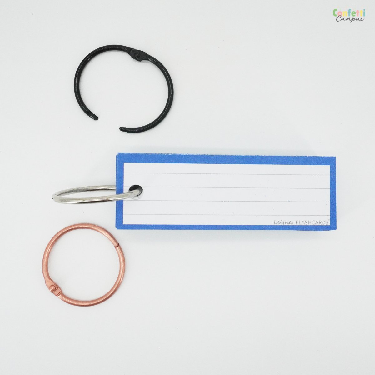 50 Flashcards Leitner Vocabulaire lignées cadre bleu saphir – Image 8